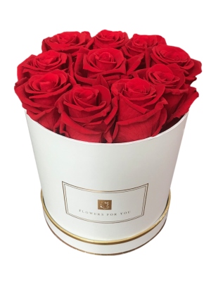 Red Roses That Last a Year in a Small Round Box