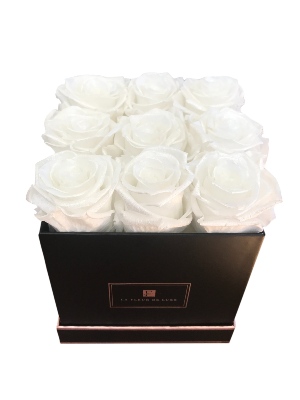 Pearl Touch Roses That Last a Year in a Small Square Box